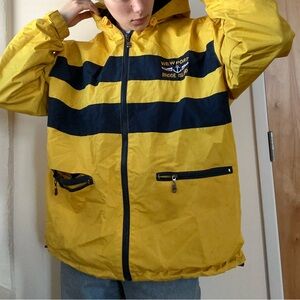 Newport Yellow and Navy Windbreaker